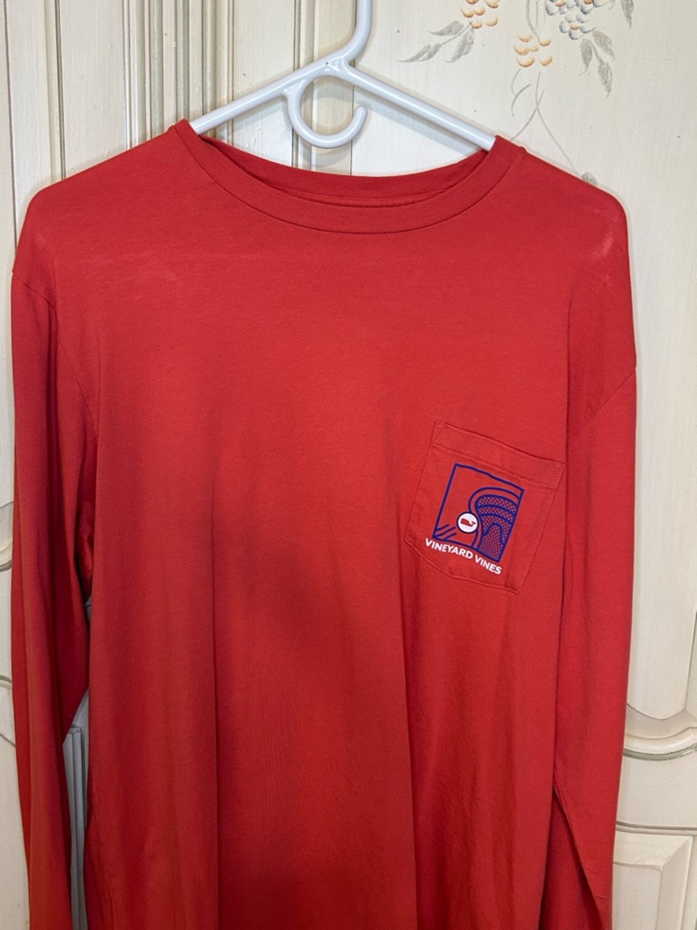Vineyard Vines Bright Coral Crewneck Tee